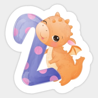 Number 2 Sticker